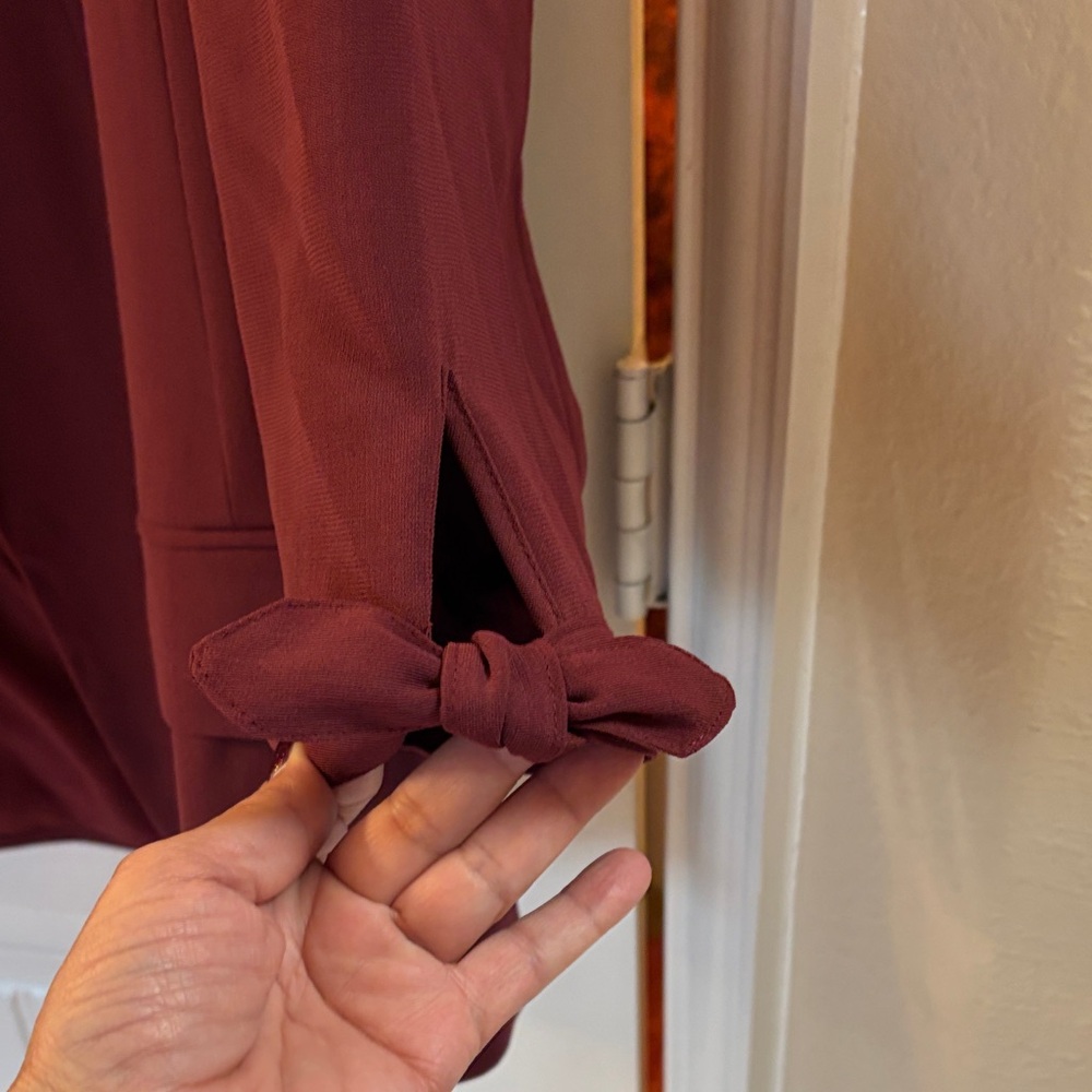 LOFT Women's Deep Red Blazer - Picture 5 of 5